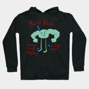 Silly Buff Blob Man Hoodie